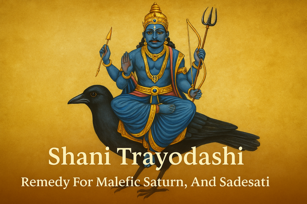 Shani Trayodashi – Remedy for Malefic Saturn and Sadesati