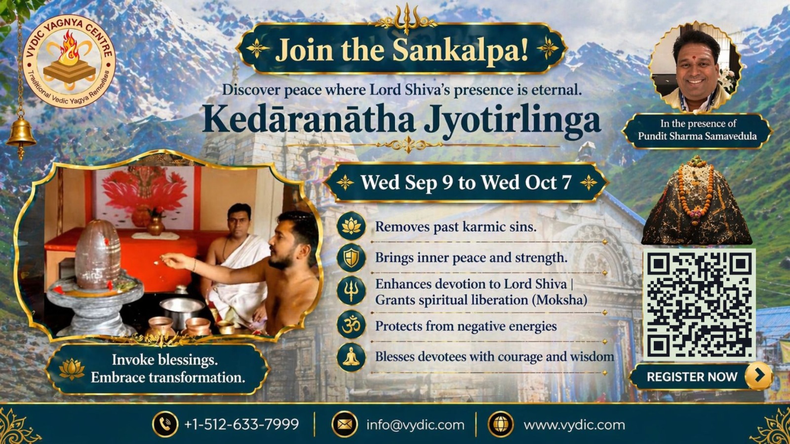 6 Kedaranatha 9 sep to 7 oct
